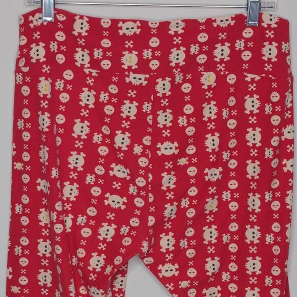 LuLaRoe Skull Leggings - Tall & Curvy - GUC - Picture 5 of 7